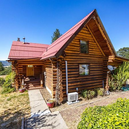 Rowland Log Cabin Home Lyle Eksteriør billede