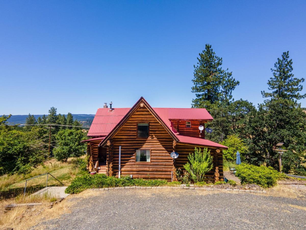 Rowland Log Cabin Home Lyle Eksteriør billede