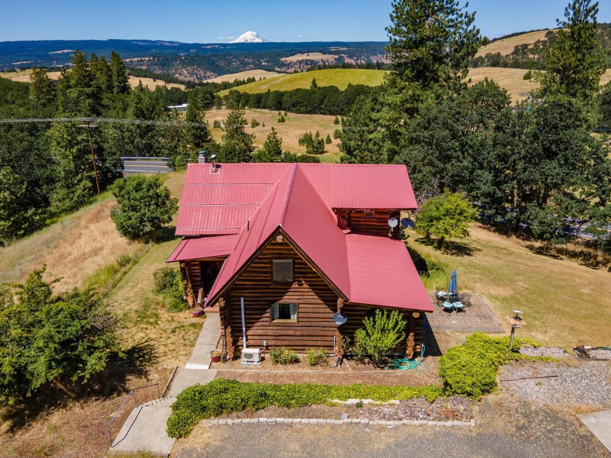 Rowland Log Cabin Home Lyle Eksteriør billede